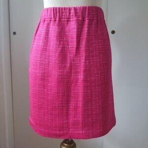 ST JOHN Collection by Marie Gray hot pink knit mini skirt Size 4